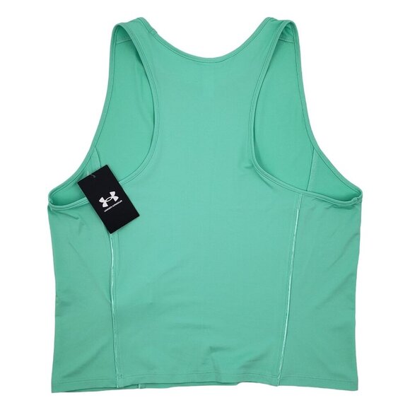 Under Armour Womens Armour Tank Size XL Racerback Stretch Workout Mint Green NEW - Picture 3 of 12